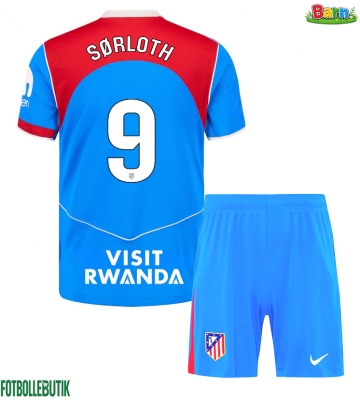 Atletico Madrid Alexander Sorloth #9 Tredjeställ Barn 2025-26 Kortärmad (+ Korta byxor)